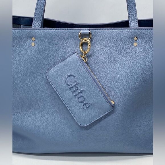 Chloe Sense Large Tote Bag in Grained Leather - Picture 6 of 15
